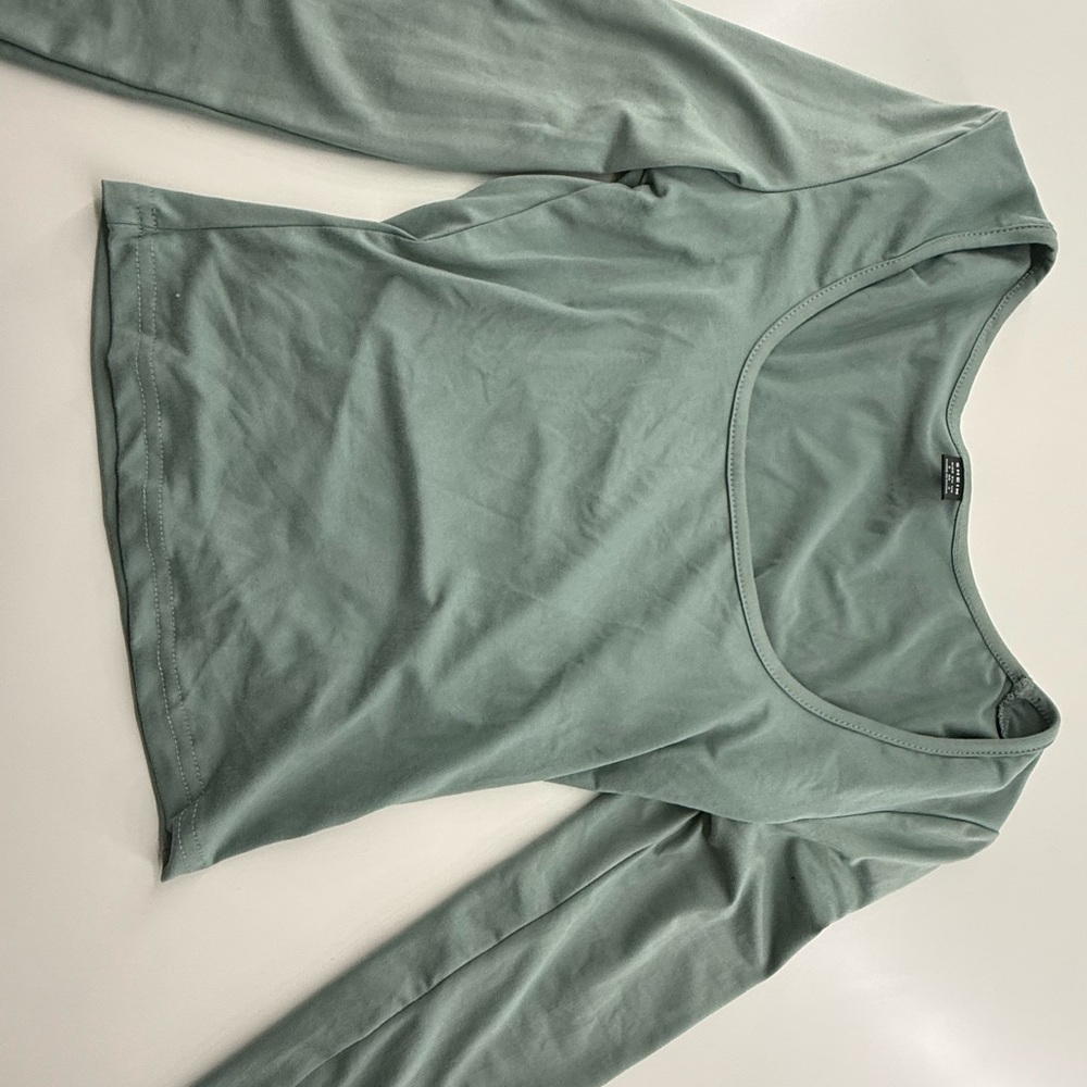 SHEIN Green Fitted Bodysuit Top